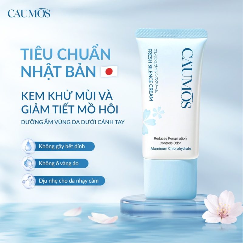 KEM KHỬ MÙI GIẢM TIẾT MỒ HÔI <br>  <span> Caumos Fresh Silence Cream </span>