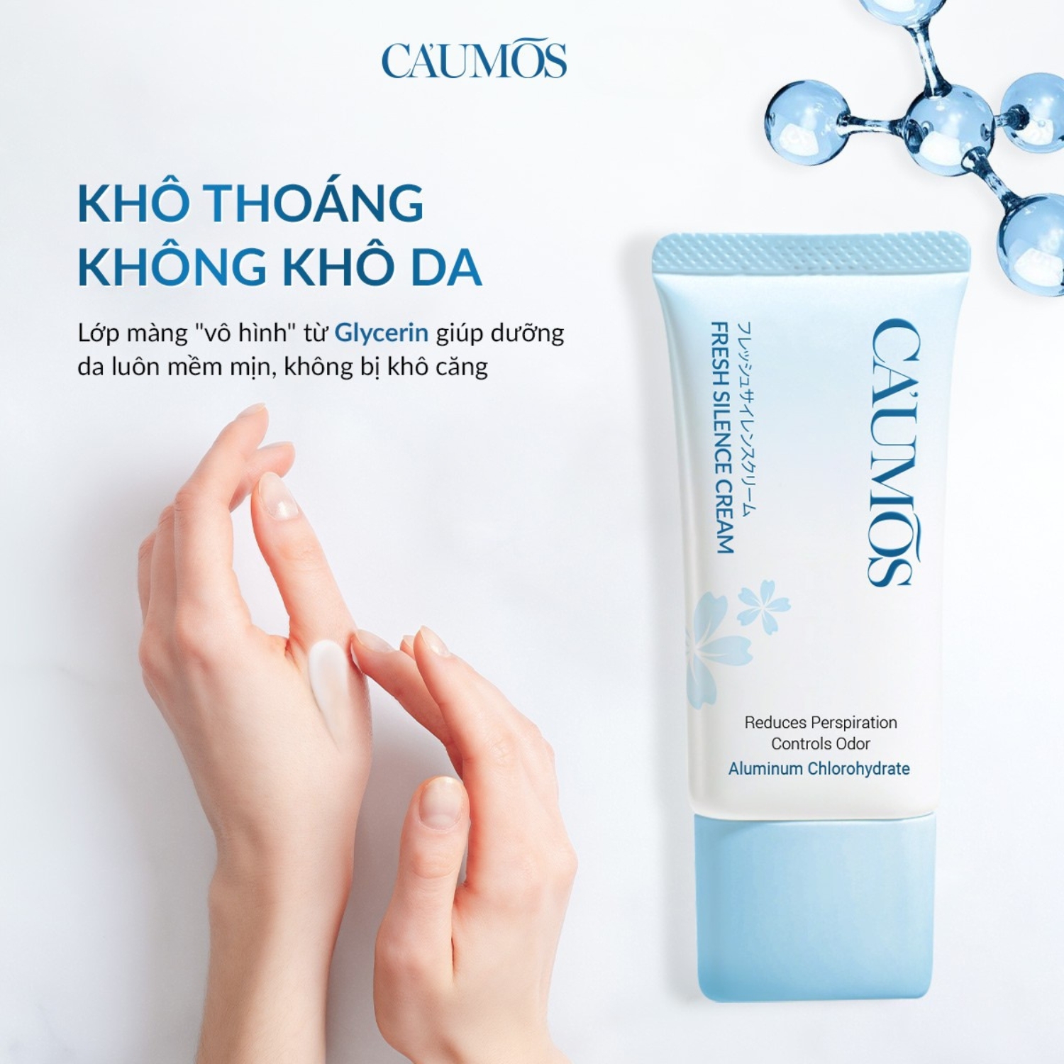 KEM BÔI NGĂN TIẾT MỒ HÔI TAY & CHÂN <br> <span> Caumos Fresh Silence Cream </span> - Ảnh 3